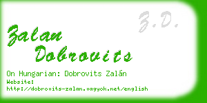 zalan dobrovits business card