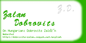 zalan dobrovits business card